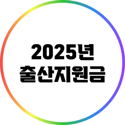 2025년 출산지원금