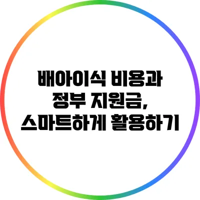 배아이식 비용과 정부 지원금, 스마트하게 활용하기