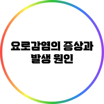 요로감염의 증상과 발생 원인