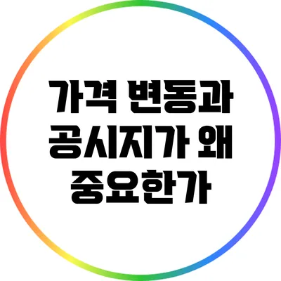 가격 변동과 공시지가: 왜 중요한가?